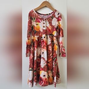 Posh Peanut 4t Henley Twirl Dress